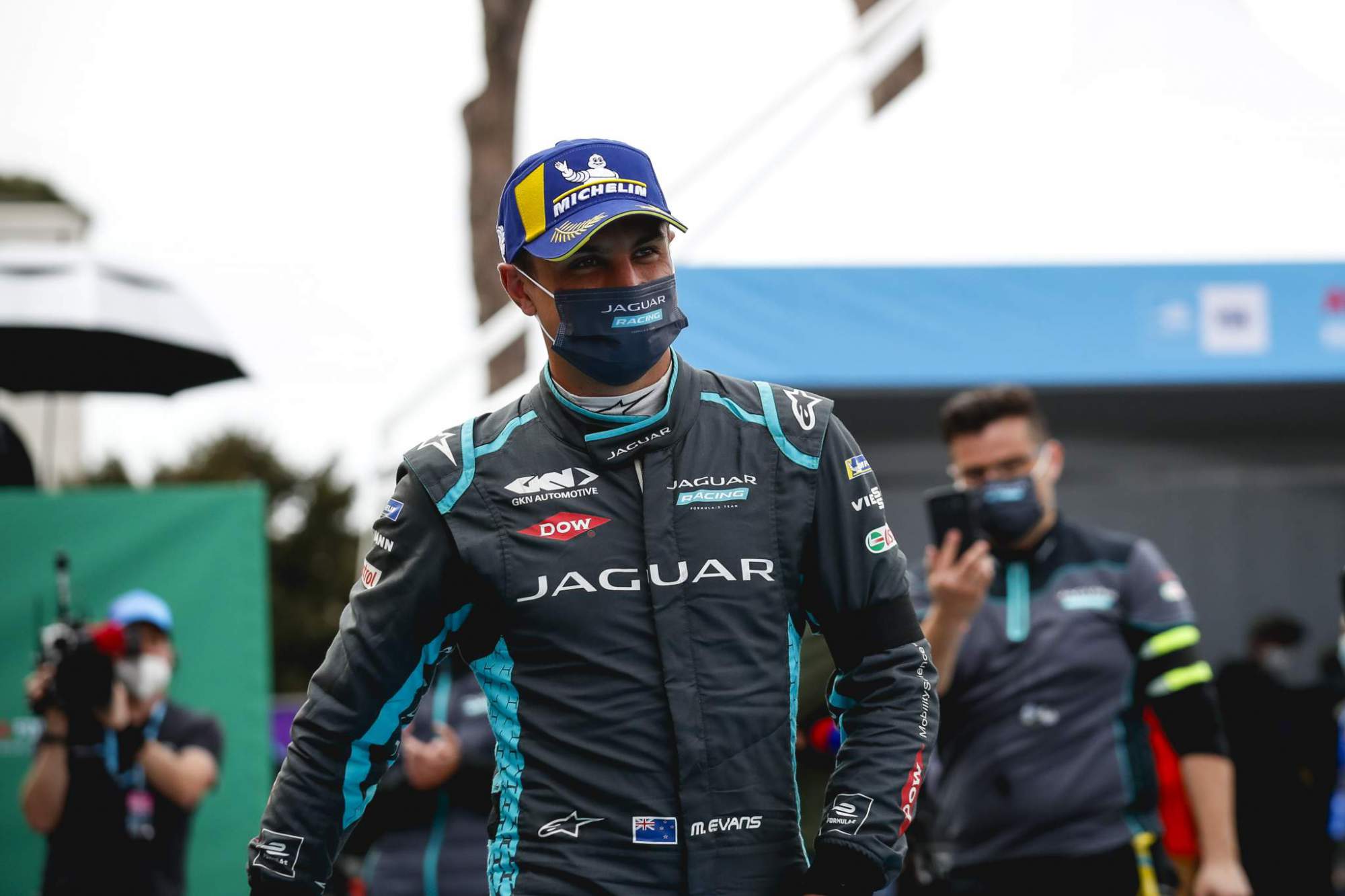 Mitch Evans (nzl), Jaguar Racing Celebrates On The Way To The Podium