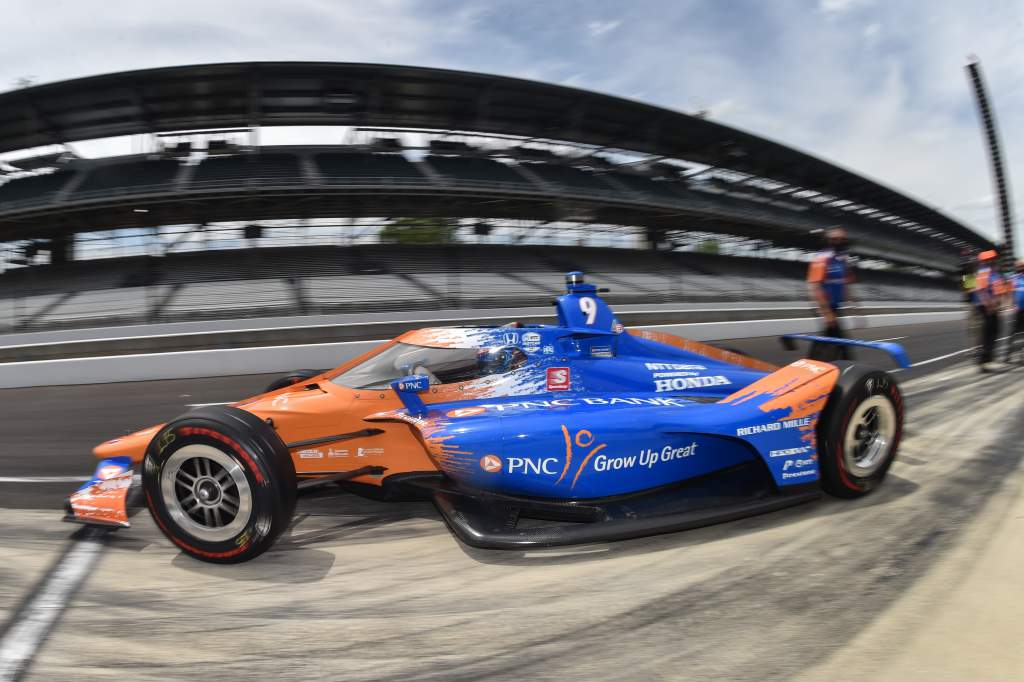 Dixon tops first Indy 500 qualifying, Power risks missing cut