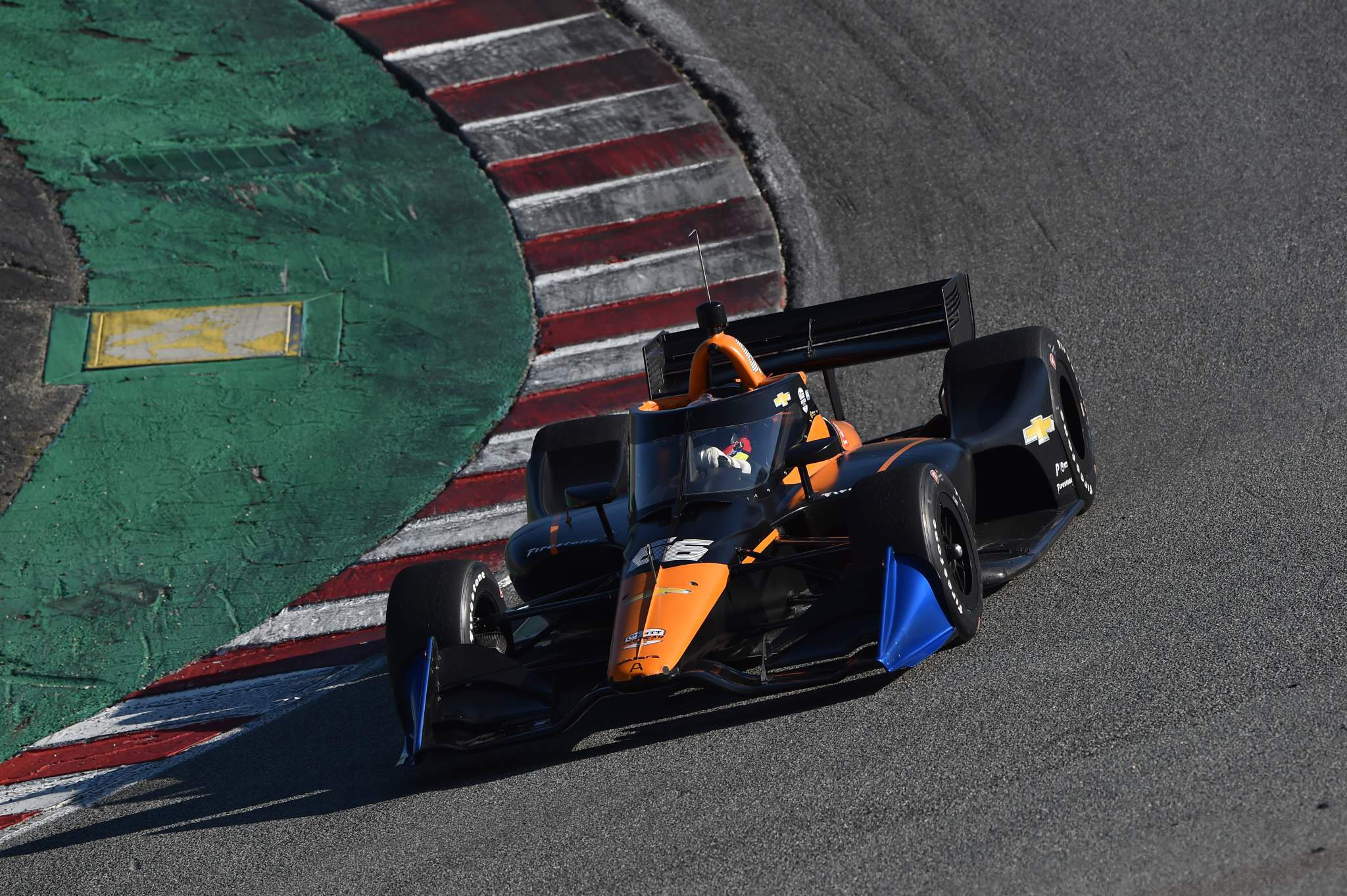 Juan Pablo Montoya Arrow McLaren SP Laguna Seca IndyCar test 2021