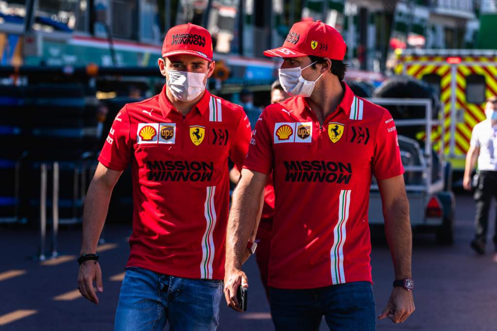 Charles Leclerc Carlos Sainz Ferrari F1