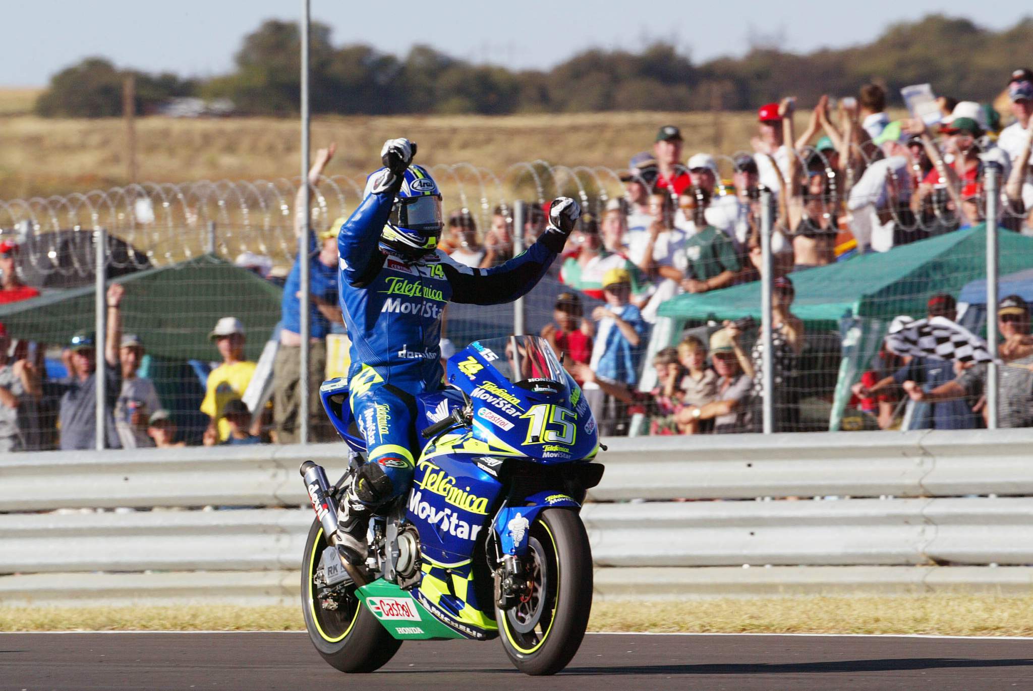 Sete Gibernau Gresini Honda wins Phakisa MotoGP 2003