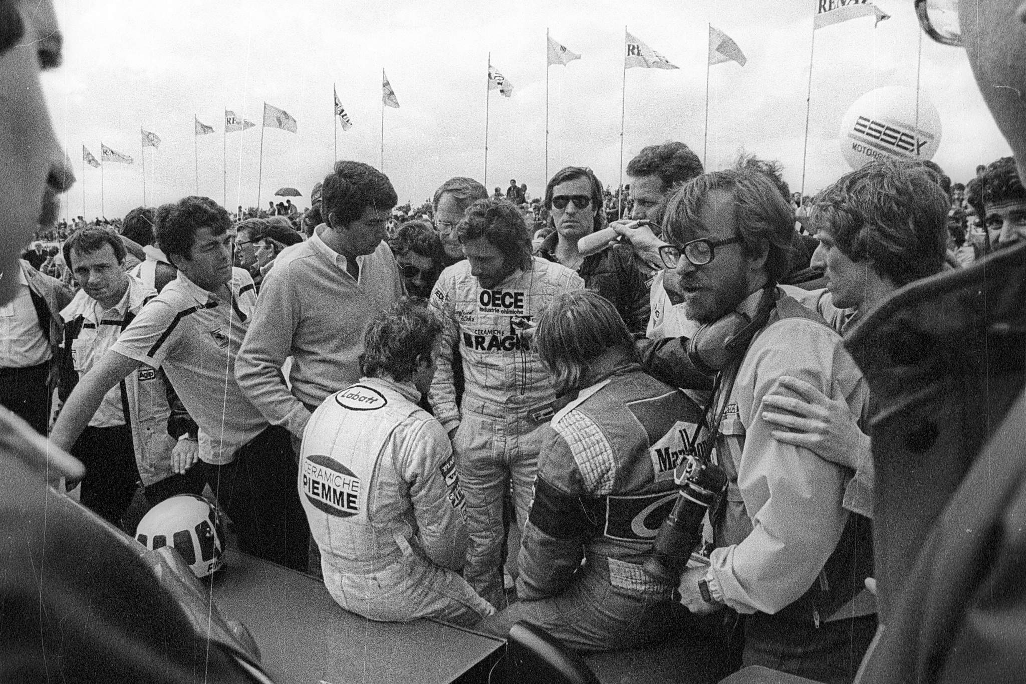 Didier Pironi Gilles Villeneuve Siegfried Stohr Zolder 1981