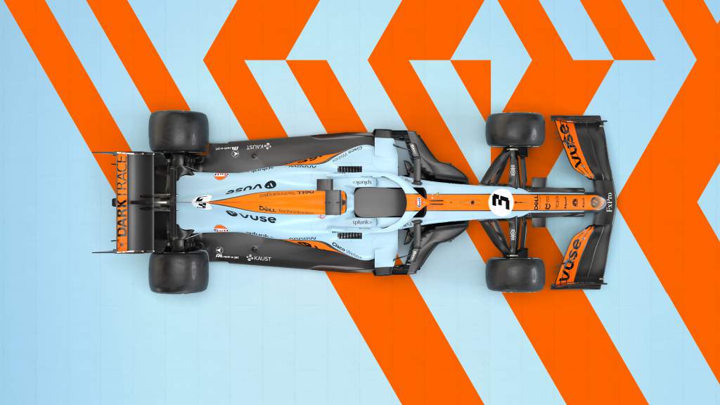 McLaren F1 Gulf render