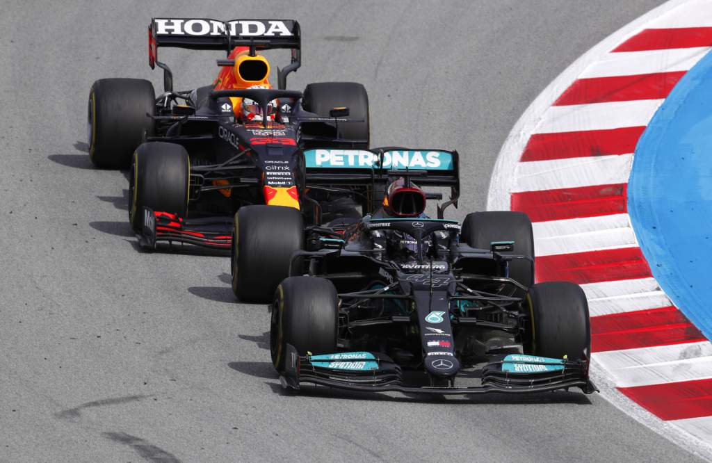Lewis Hamilton Mercedes Max Verstappen Red Bull Spanish Grand Prix 2021