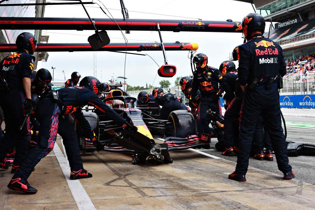 Max Verstappen Red Bull Spanish Grand Prix 2021 Barcelona pitstop