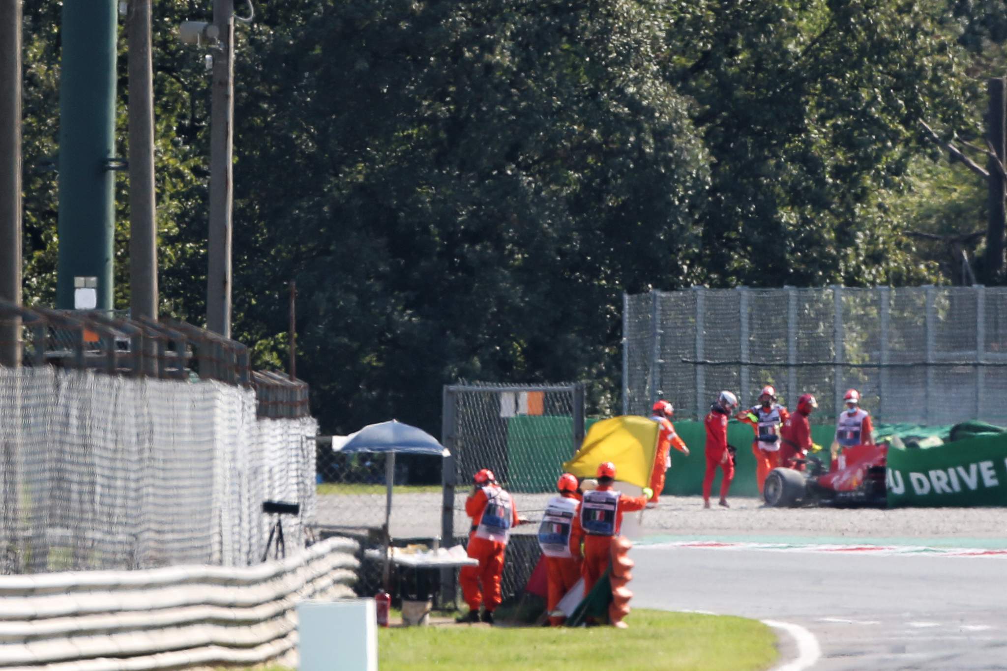 Charles Leclerc crash Italian Grand Prix 2020 Monza