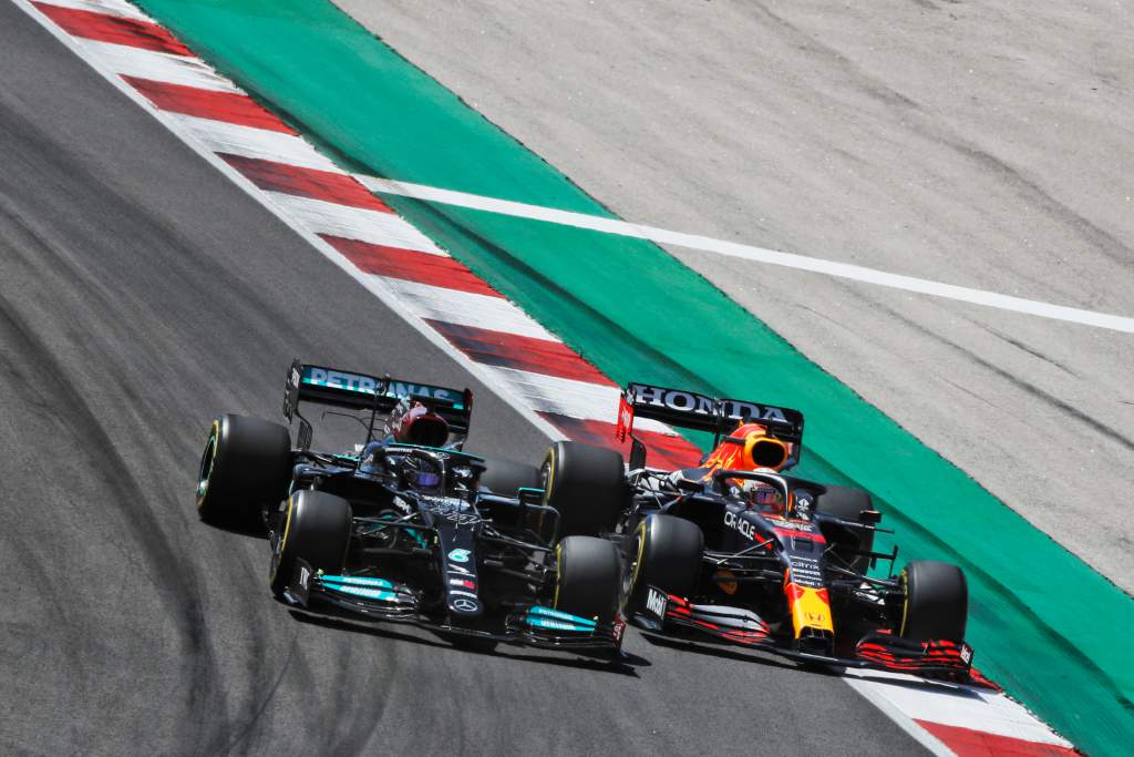 Lewis Hamilton Mercedes Max Verstappen Red Bull Portimao F1 2021