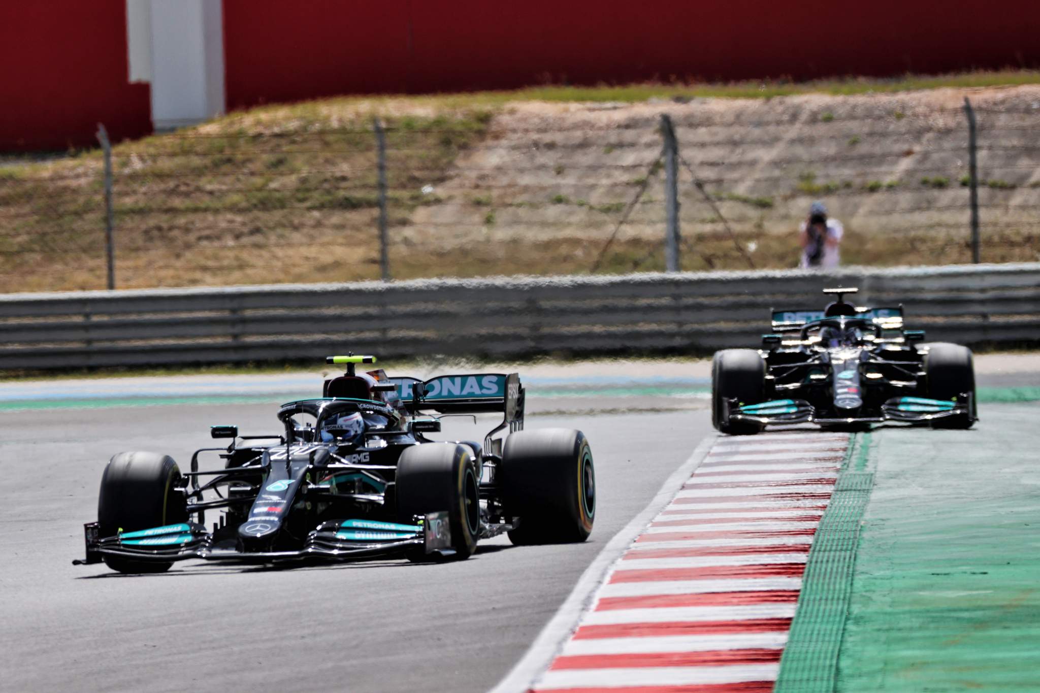 Valtteri Bottas Lewis Hamilton Mercedes F1 2021 Portugal Algarve Mercedes