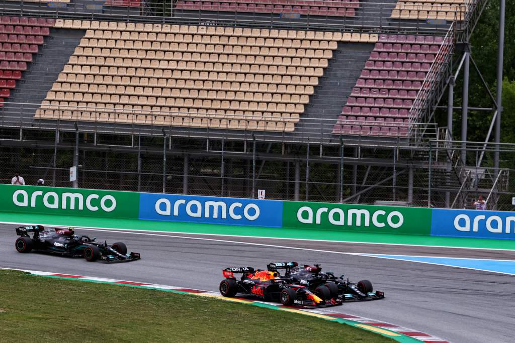 Spanish GP start Hamilton Verstappen F1