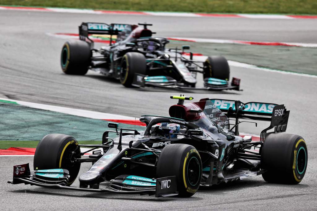 Valtteri Bottas Lewis Hamilton Mercedes F1 Spanish GP