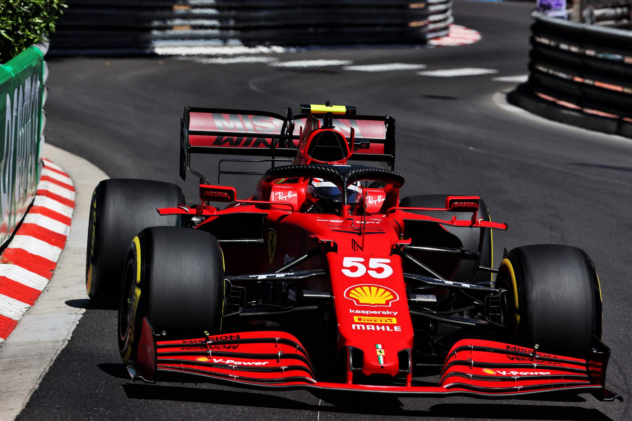 Carlos Sainz Jr Ferrari Monaco 2021