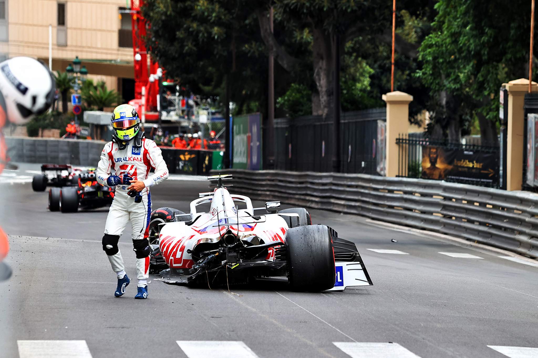 Mick Schumacher Haas Monaco Grand Prix practice crash 2021