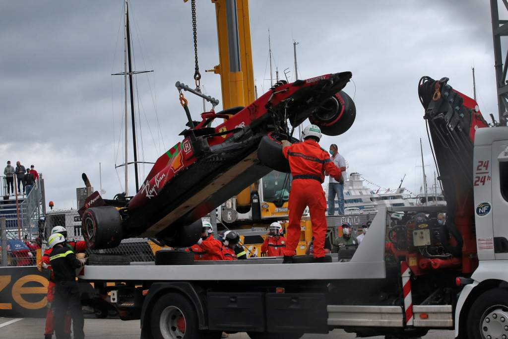 Ferrari suggests Leclerc driveshaft failure unrelated to crash