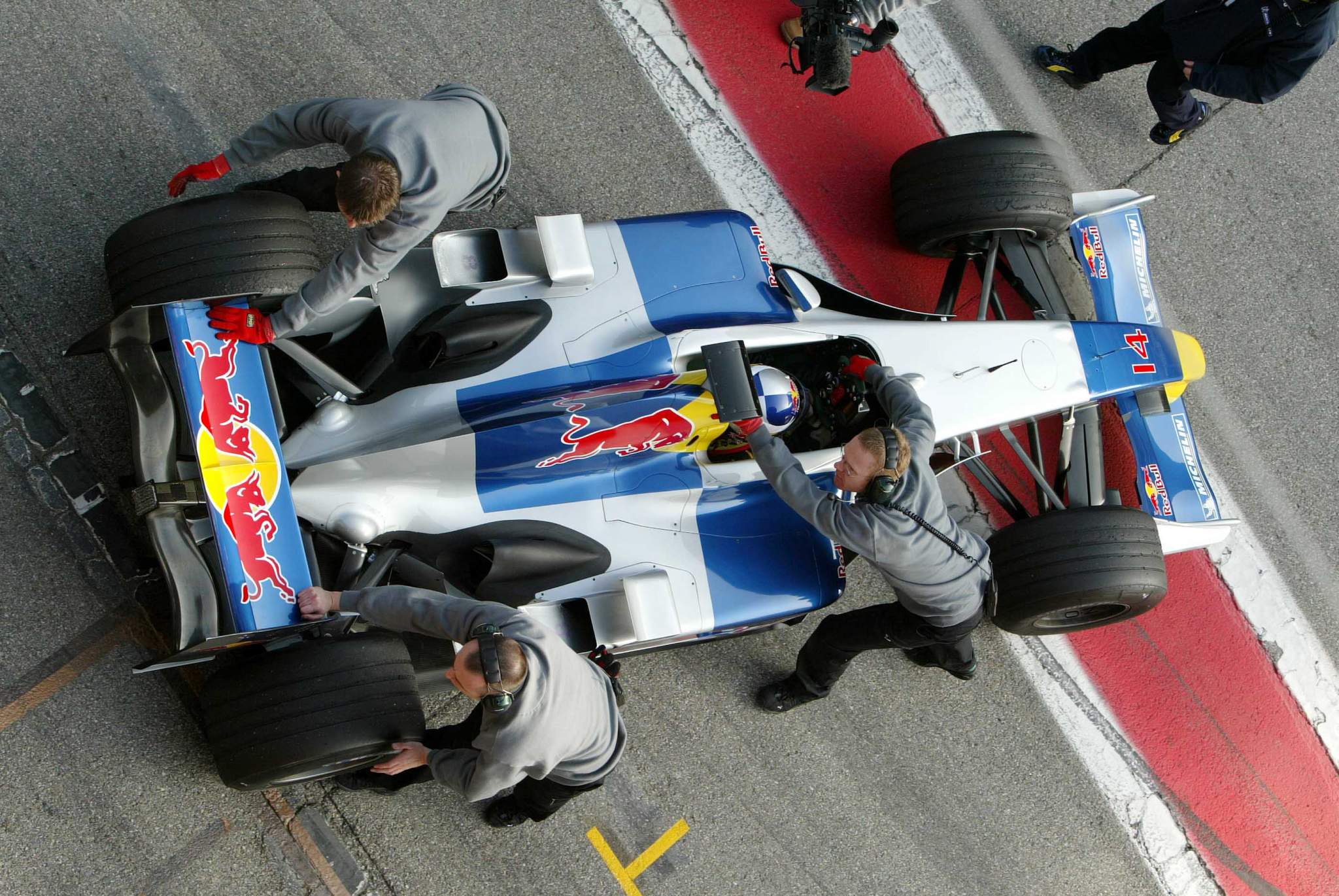 Christian Klien Red Bull Barcelona F1 testing 2004