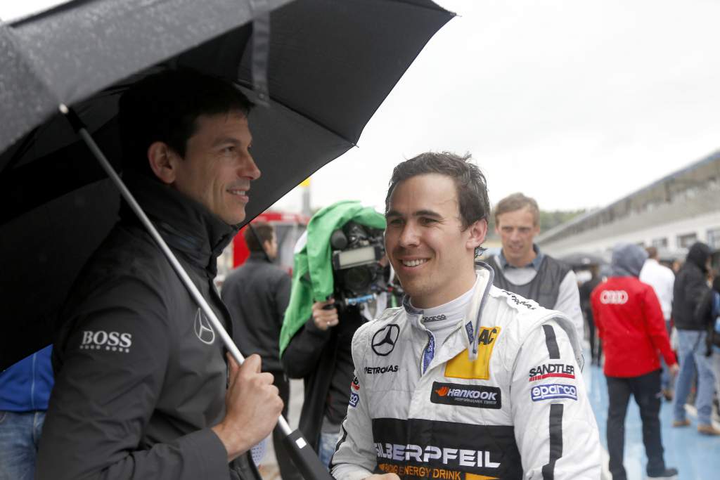 Robert Wickens Toto Wolff Mercedes DTM