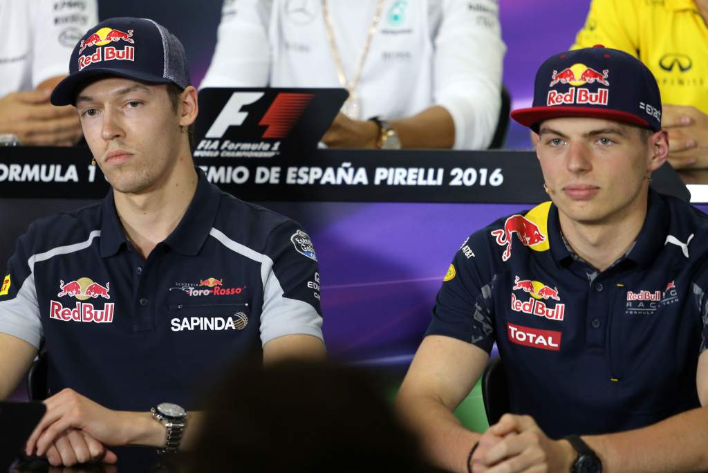 Daniil Kvyat Max Verstappen Toro Rosso Red Bull F1