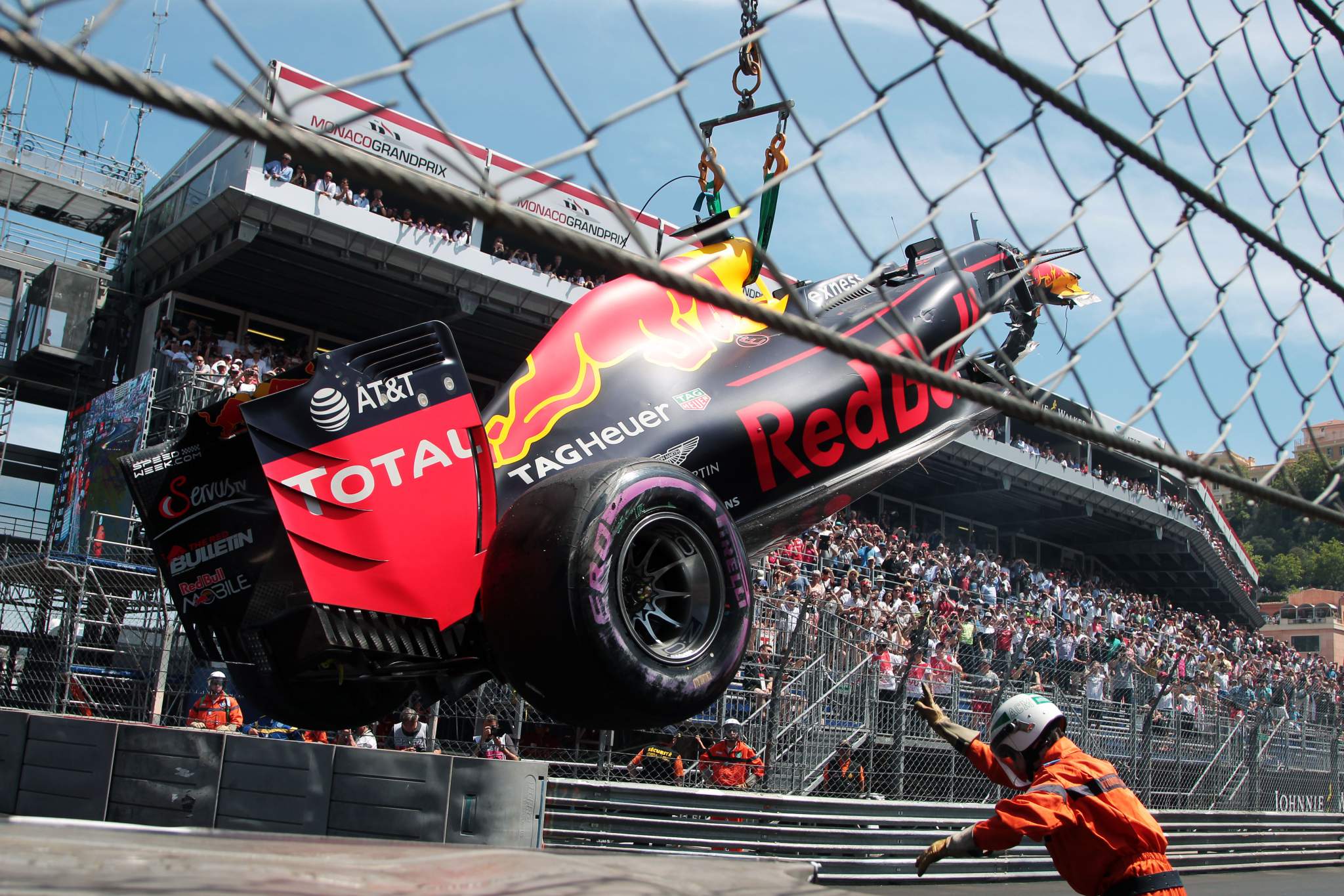 Max Verstappen Monaco crash 2016