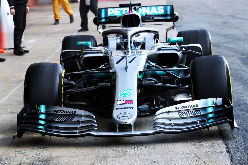 Valtteri Bottas Mercedes front wing 2019 F1