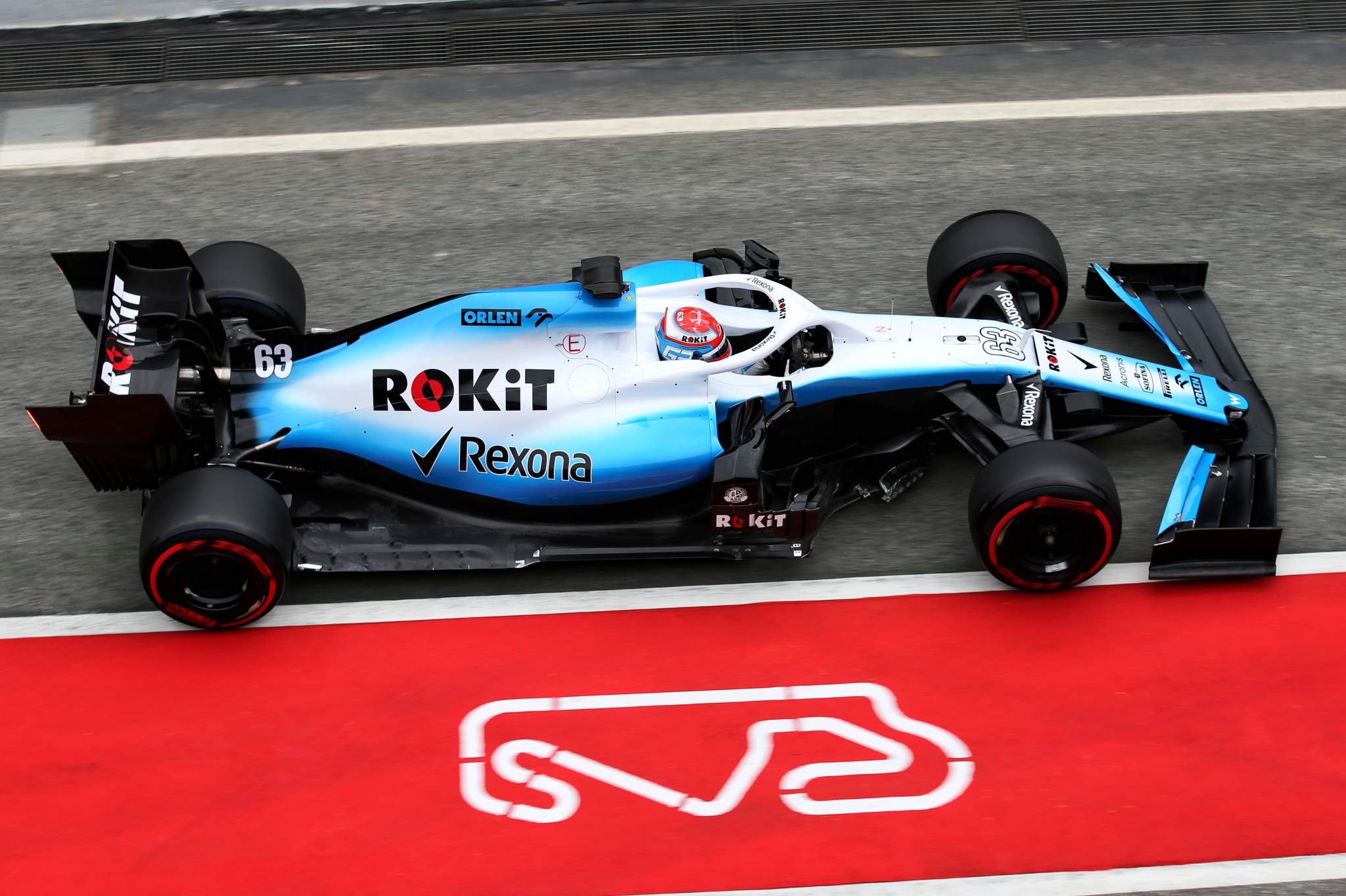 George Russell Williams F1 testing 2019