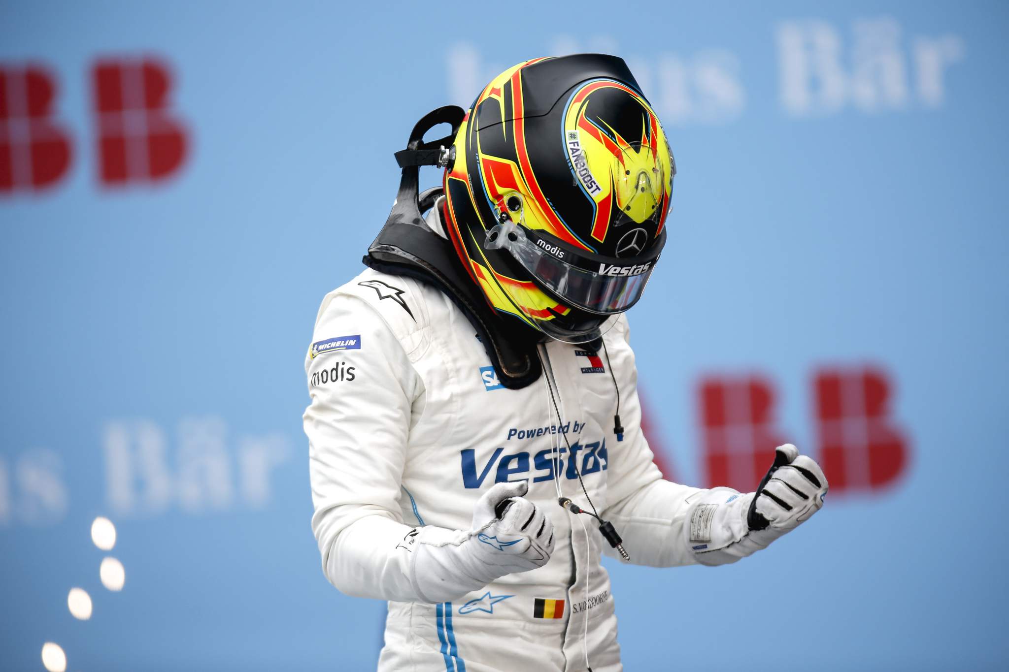 Race Winner Stoffel Vandoorne (bel), Mercedes Benz Eq Celebrates In Parc Farme