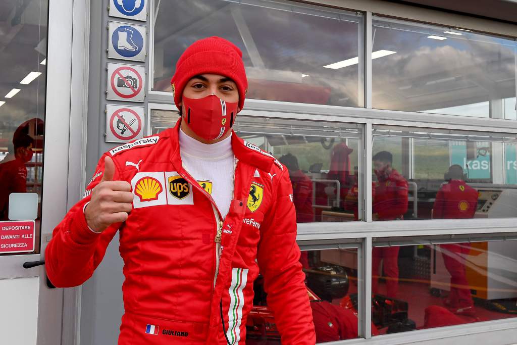 Giuliano Alesi Ferrari F1 test