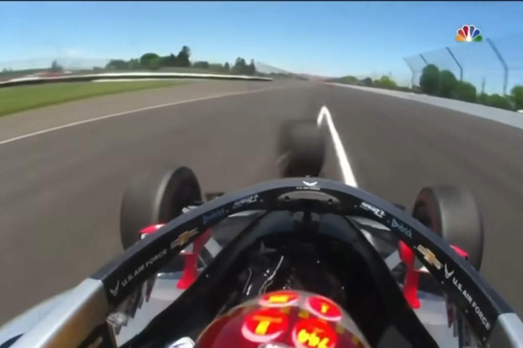 What it’s like to hit a tyre at nearly 200mph in the Indy 500