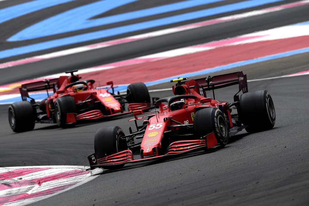 Carlos Sainz Charles Leclerc Ferrari F1