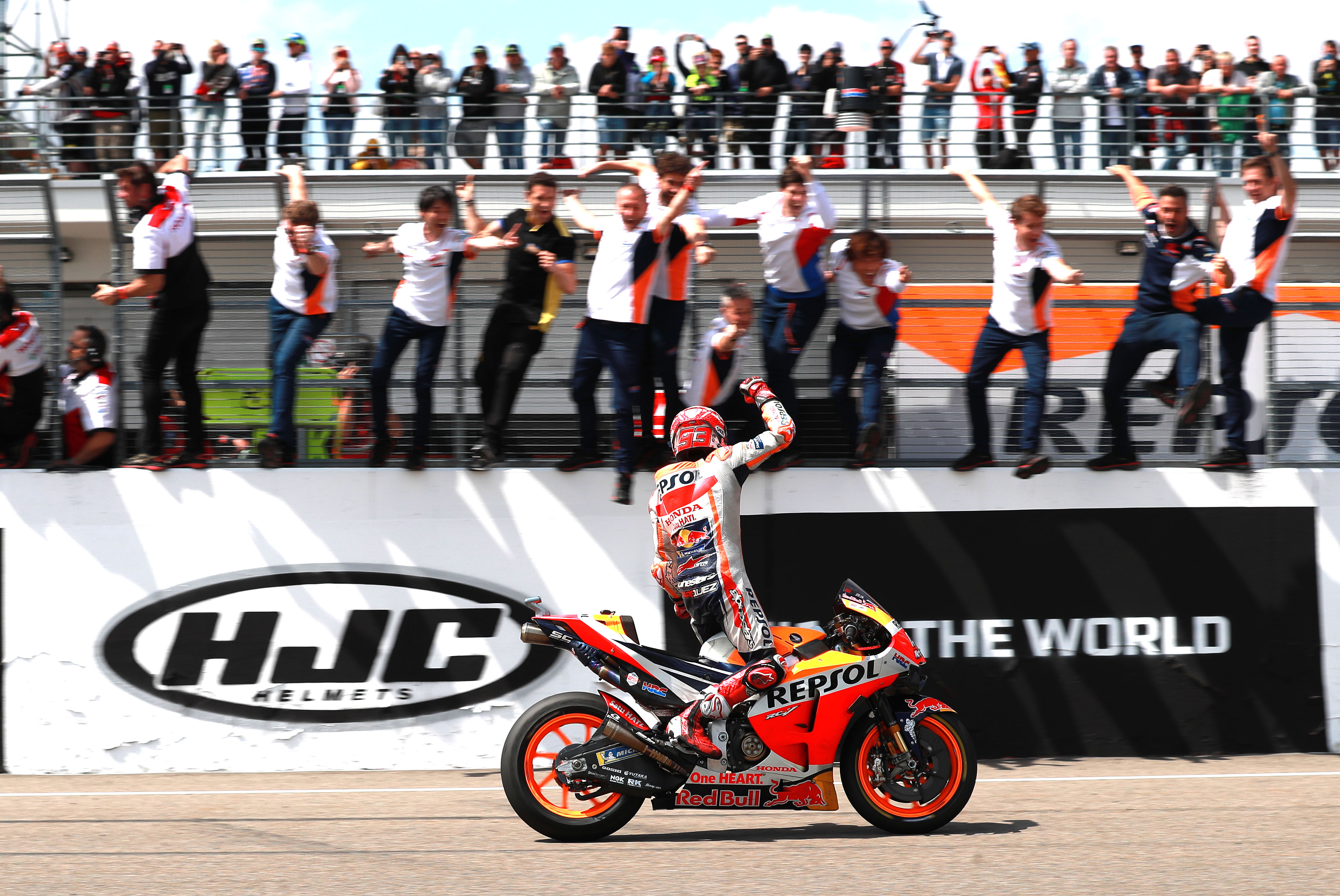 Marc Marquez Honda wins Sachsenring MotoGP 2019