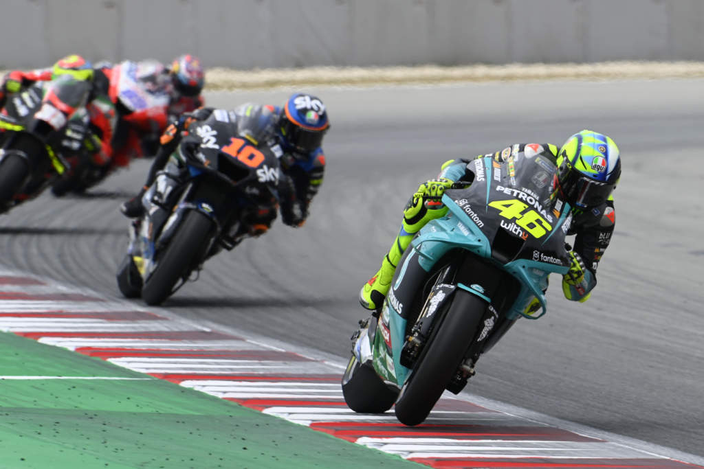 Valentino Rossi Petronas Yamaha Barcelona MotoGP