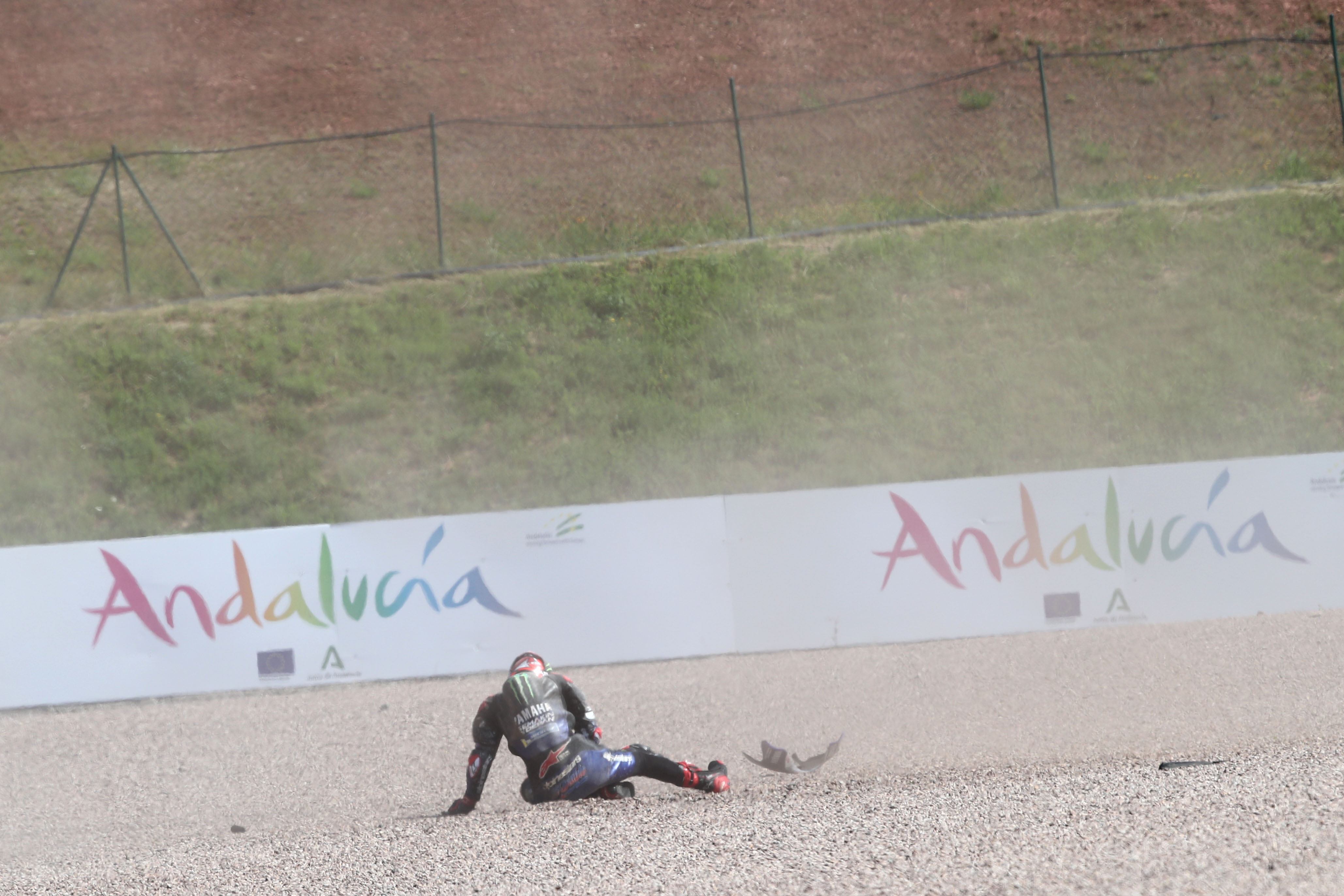 Fabio Quartararo crash Sachsenring MotoGP 2021