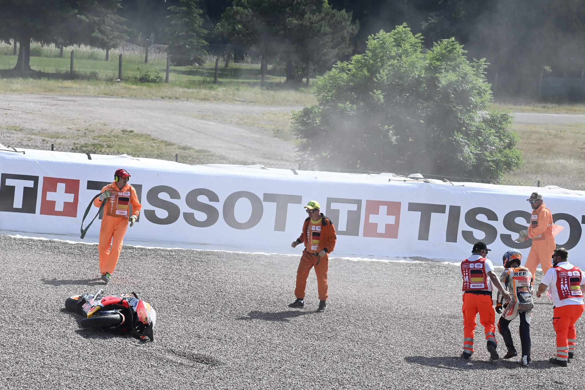 Pol Espargaro Honda Sachsenring MotoGP crash 2021