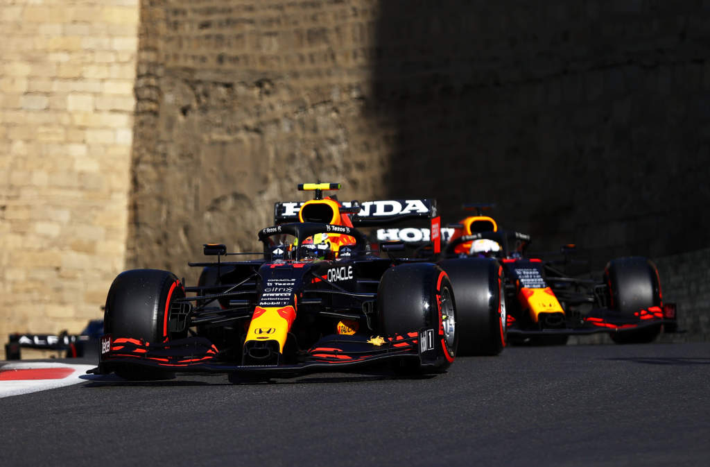 Sergio Perez Max Verstappen Red Bull Baku F1