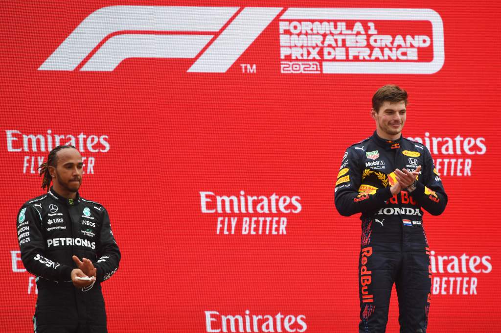 Lewis Hamilton Max Verstappen F1 French GP