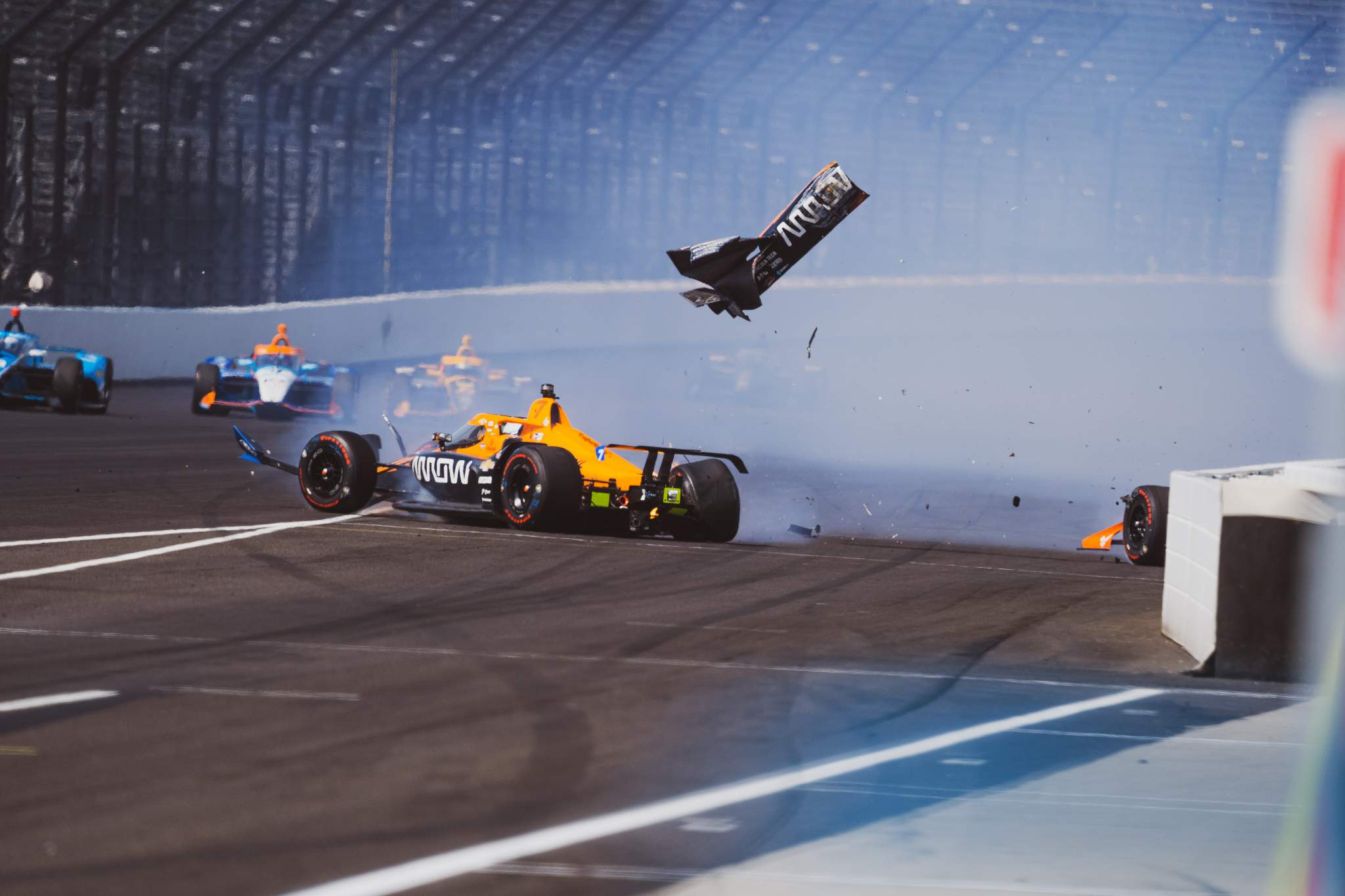 Oliver Askew crash Indianapolis 500 2020