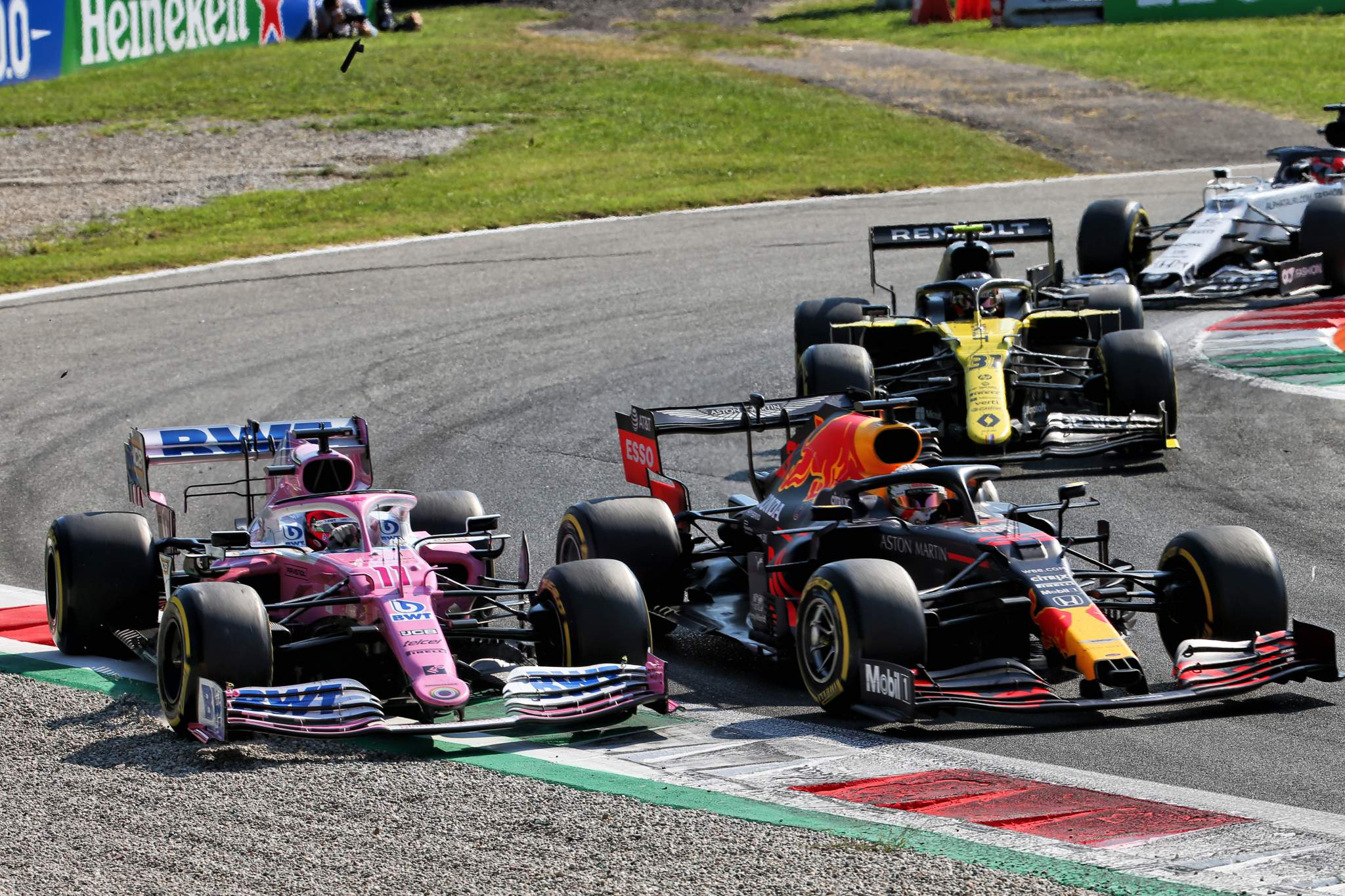 Sergio Perez Racing Point Max Verstappen Red Bull 2020