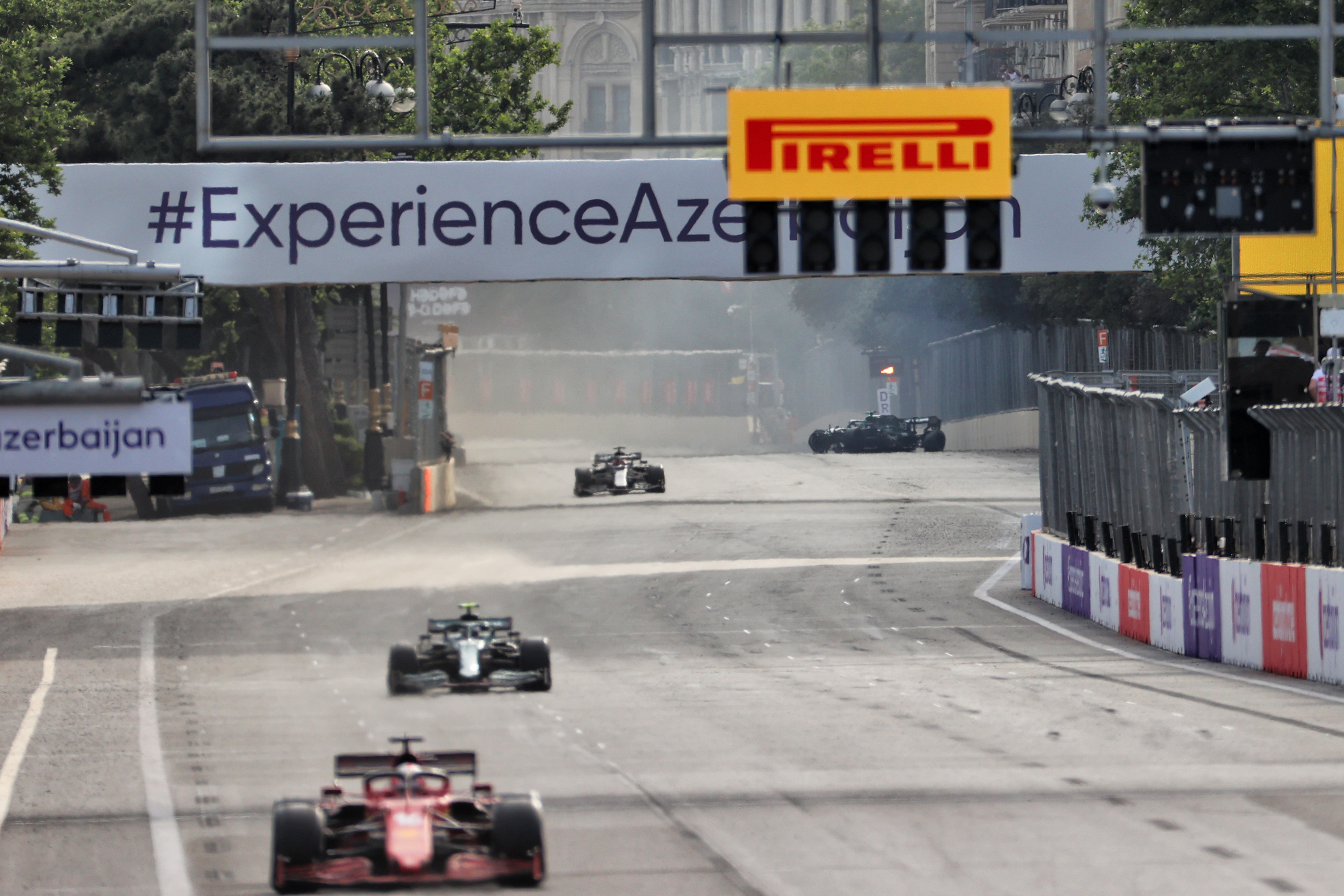 Lance Stroll crash Baku 2021