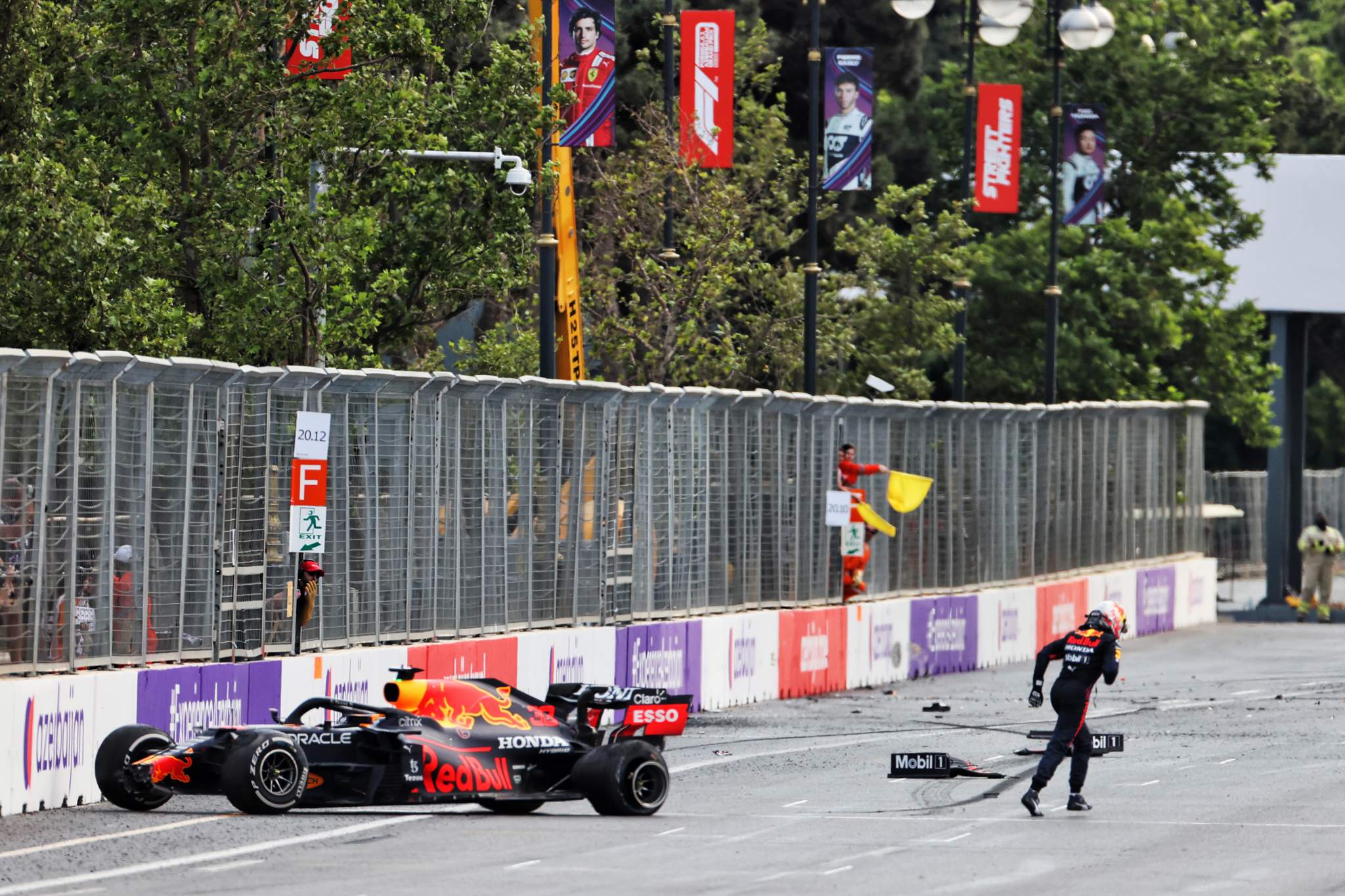 Max Verstappen Baku crash 2021