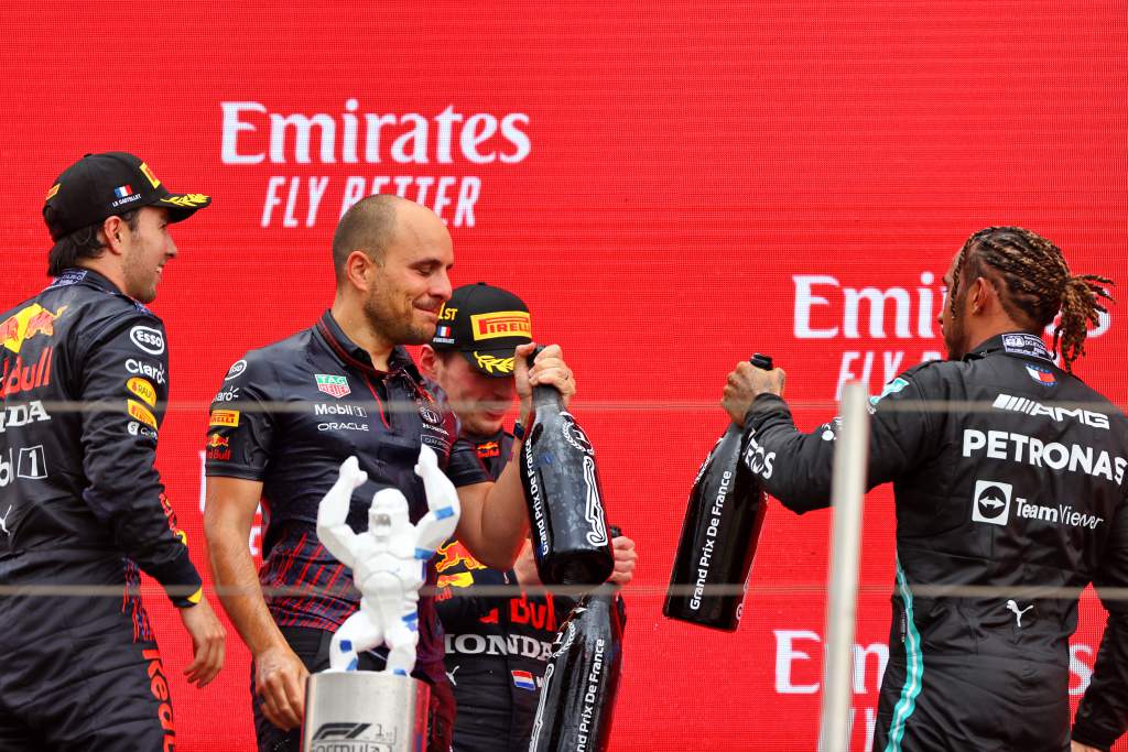 French GP podium F1