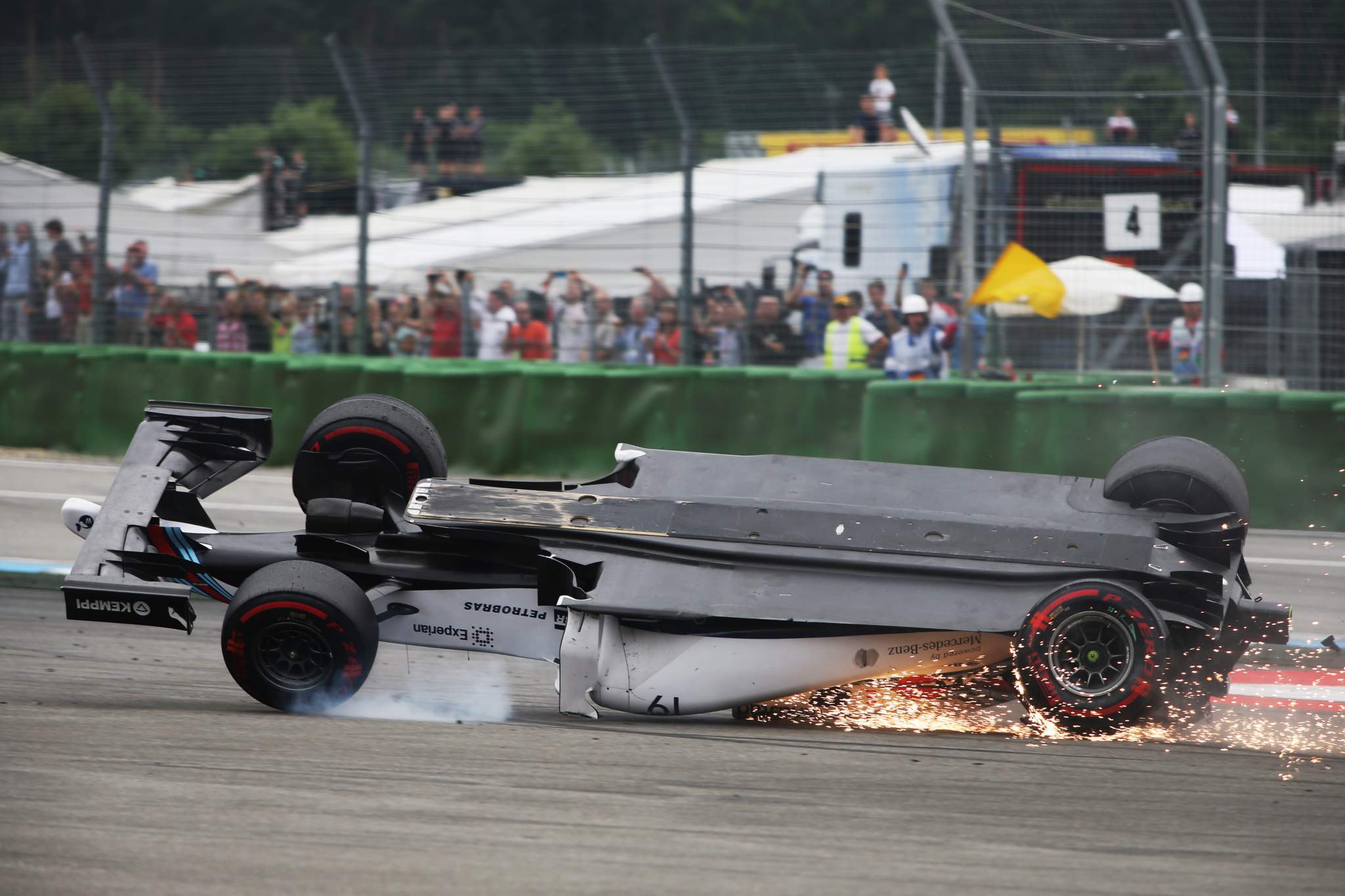 Felipe Massa Williams crash German Grand Prix 2014 Hockenheim