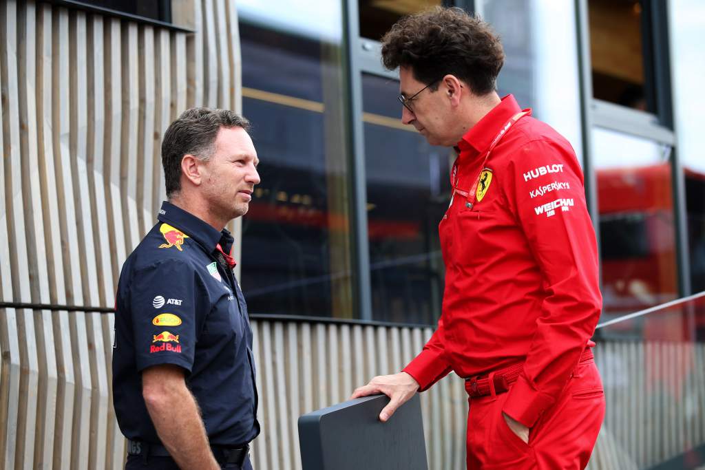 Christian Horner Red Bull Ferrari Mattia Binotto F1