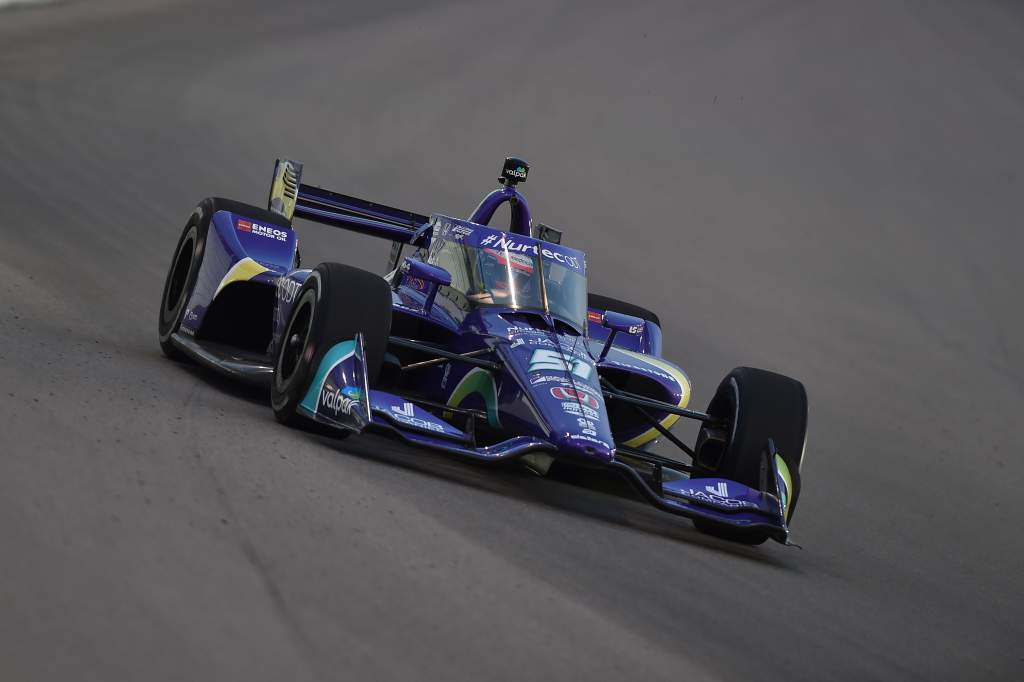 Romain Grosjean first IndyCar oval test Gateway