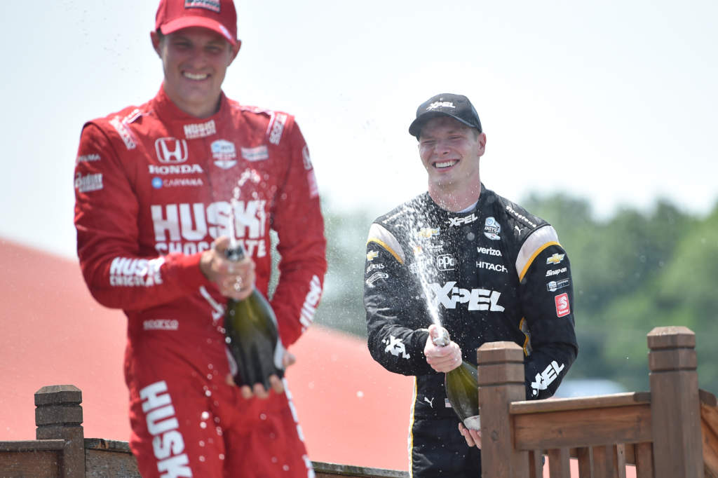 Newgarden resists Ericsson to end Penske IndyCar win drought