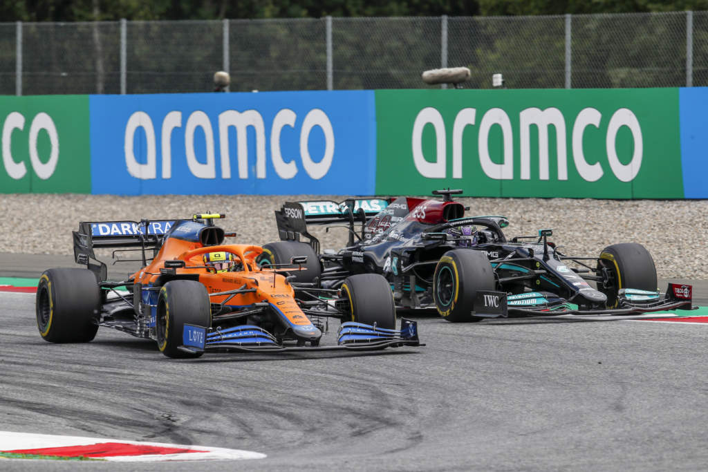 Lando Norris McLaren Lewis Hamilton Mercedes F1