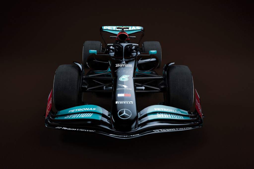 Mercedes F1 2022 mock-up