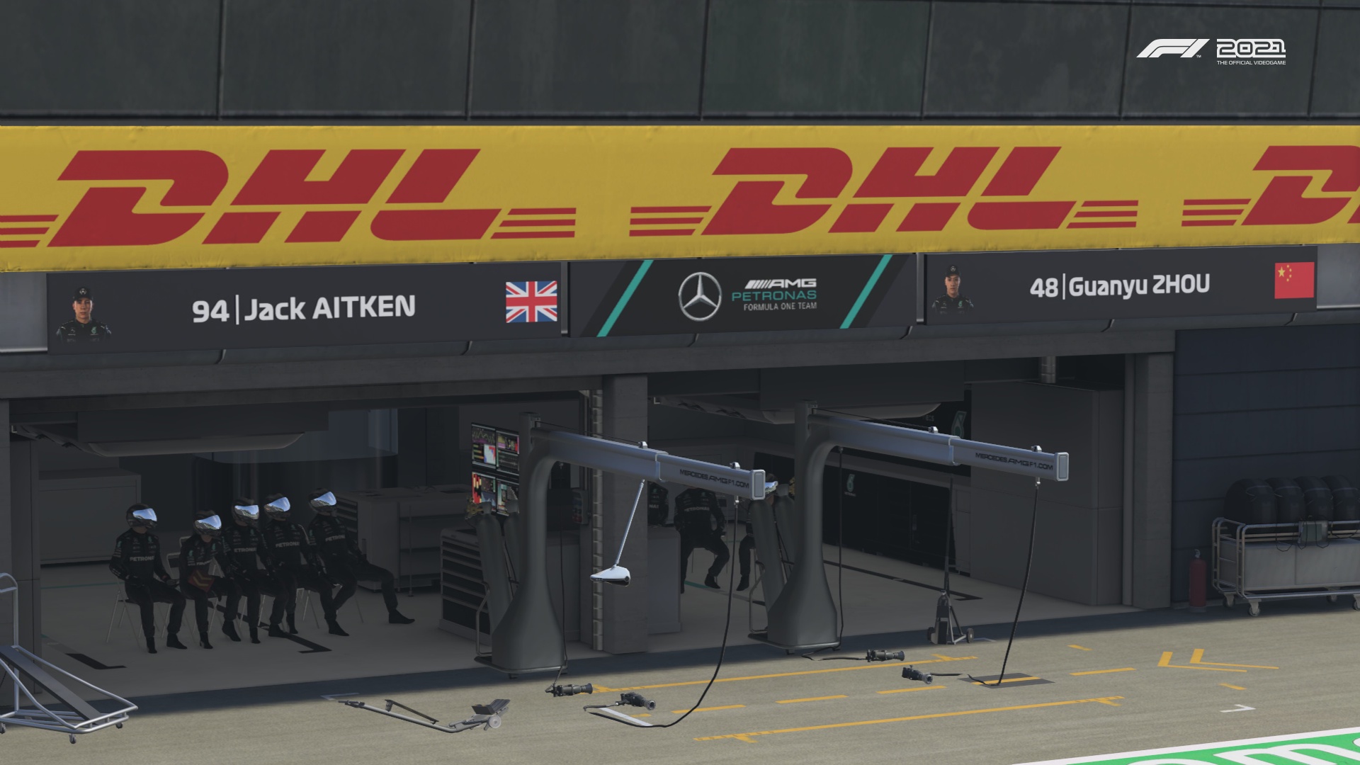 F1 2021 Default Career Mercedes Garage