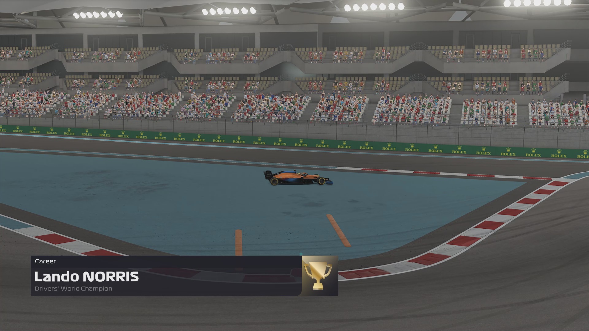 F1 2021 Norris Mclaren Champion