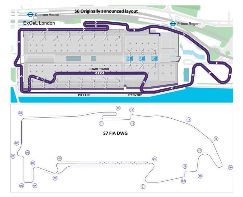 London ExCeL Formula E track