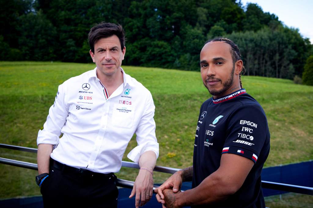 Toto Wolff Lewis Hamilton Mercedes F1