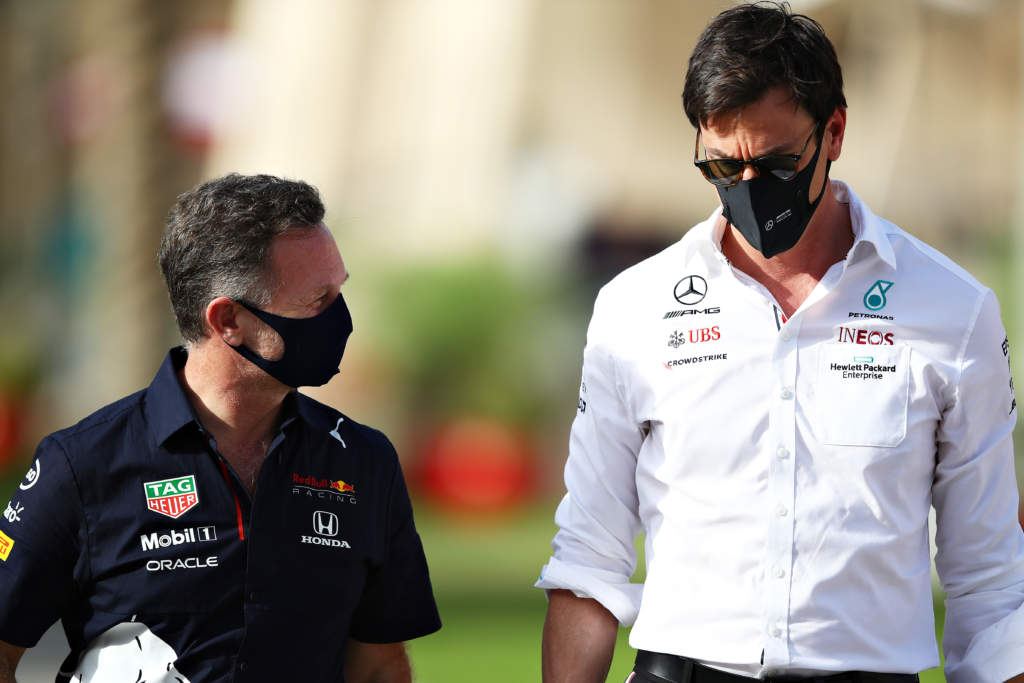 Christian Horner Red Bull Toto Wolff Mercedes F1