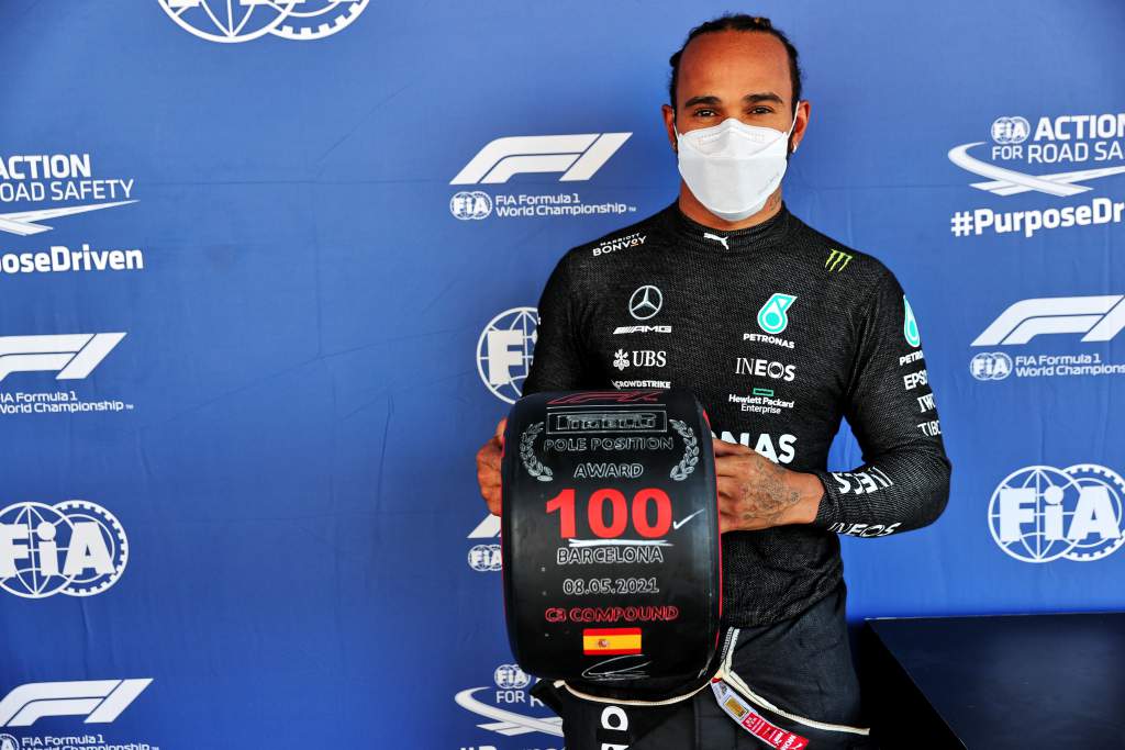 Lewis Hamilton takes 100th F1 pole at Spanish Grand Prix 2021